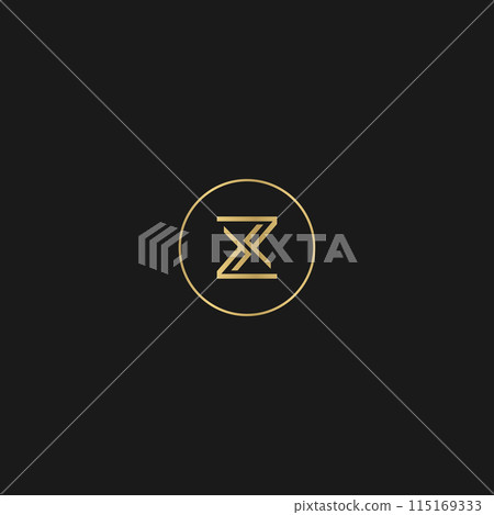 ZF or FZ logo and icon design ZF or FZ logo and icon design 115169333