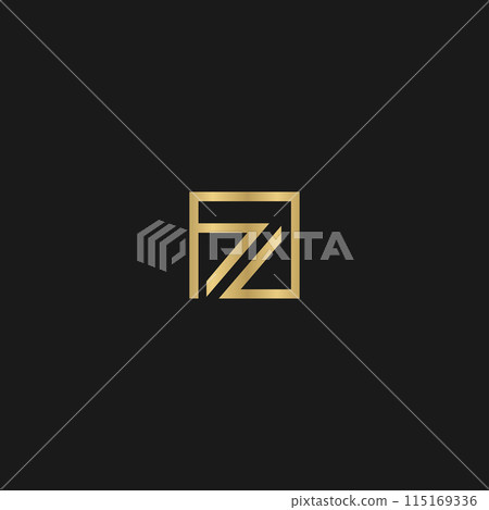 ZF or FZ logo and icon design ZF or FZ logo and icon design 115169336