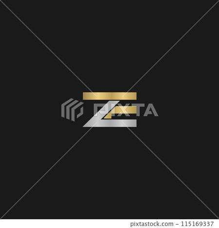 ZF or FZ logo and icon design ZF or FZ logo and icon design 115169337