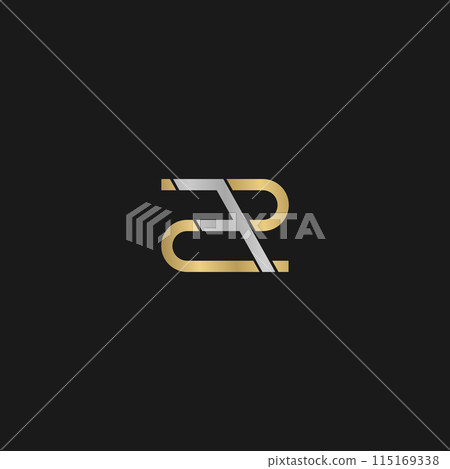 ZF or FZ logo and icon design ZF or FZ logo and icon design 115169338