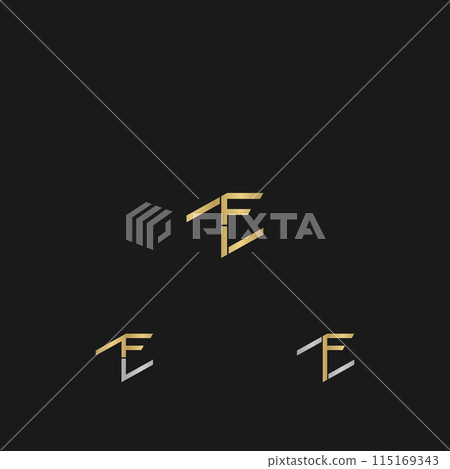 ZF or FZ logo and icon design ZF or FZ logo and icon design 115169343