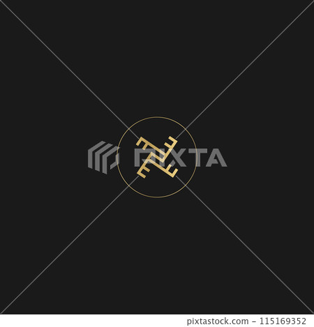 ZF or FZ logo and icon design ZF or FZ logo and icon design 115169352