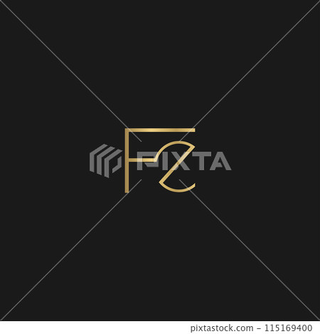 ZF or FZ logo and icon design 115169400