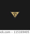 ZF or FZ logo and icon design ZF or FZ logo and icon design 115169405