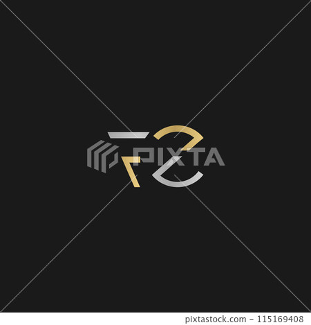 ZF or FZ logo and icon design ZF or FZ logo and icon design 115169408