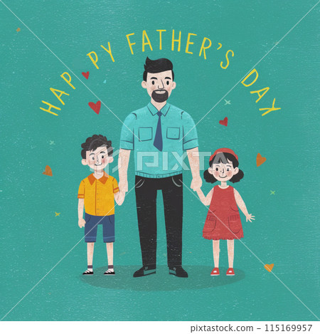Happy Father's Day Design, template cover, banner, illustration Celebration 115169957
