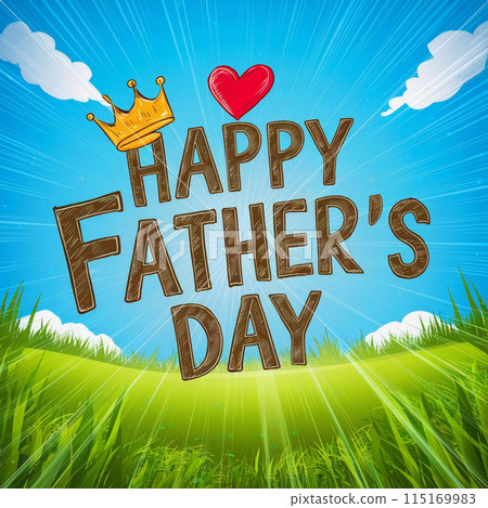 Happy Father's Day Design, template cover, banner, illustration Celebration Happy Father's Day Design, template cover, banner, illustration Celebration 115169983