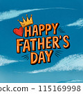 Happy Father's Day Design, template cover, banner, illustration Celebration 115169998