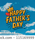 Happy Father's Day Design, template cover, banner, illustration Celebration 115169999