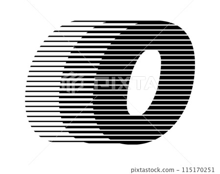 Number 0 Geometric Motion Speed Line 115170251