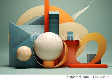 Geometric Abstract Composition 115170426