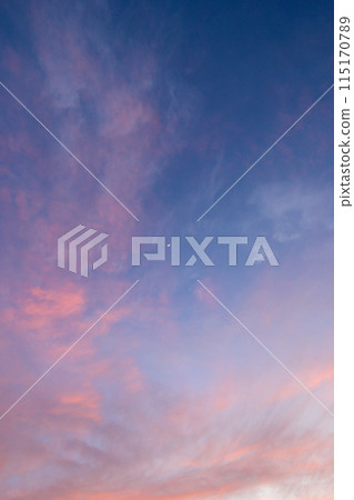 Sunset sky and moon 115170789