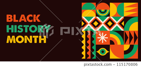 Black History Month background, banner, poster and template design Black History Month background, banner, poster and template design 115170806