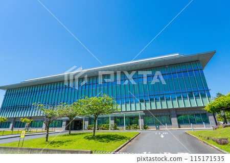 Nara District Court building in spring, Nara City, Nara Prefecture 115171535
