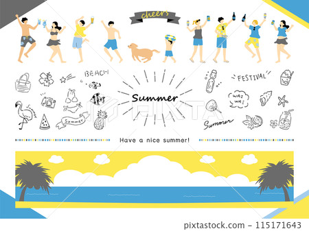 人們享受夏天 115171643