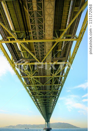 Total length 3,911 m, central span 1,991 m!! When completed, it was the longest suspension bridge in the world... Pearl Bridge [Ming] 115172068