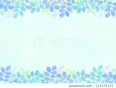 Fresh green background illustration with watercolor touch 115172121