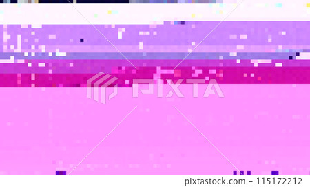 Trendy glitch pattern on dark background. Modern style vector. Abstract geometric elements Trendy glitch pattern on dark background. Modern style vector. Abstract geometric elements 115172212