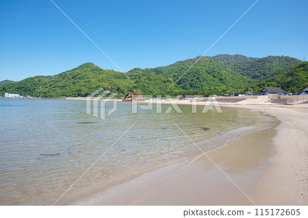 <島根縣>稻佐海灘和弁天島 <島根縣>稻佐海灘和弁天島 115172605