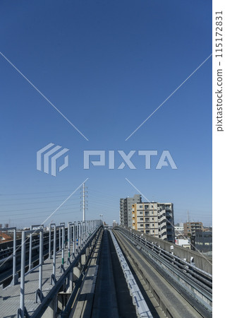 Nippori Toneri Liner tracks near Kohokubashi Station 115172831