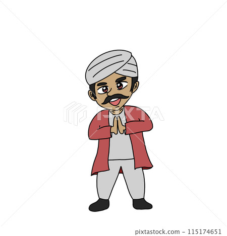 印度人打招呼 115174651