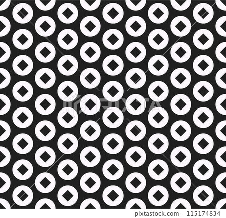 Seamless vector background with repeating geometric elements 115174834
