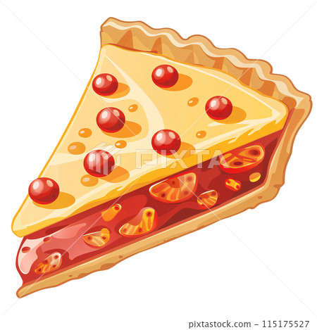Flat Illustration of Isolated Dessert Sweet 115175527