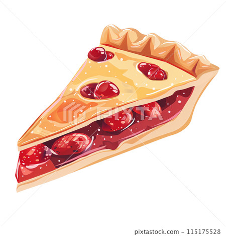Flat Illustration of Isolated Dessert Sweet 115175528