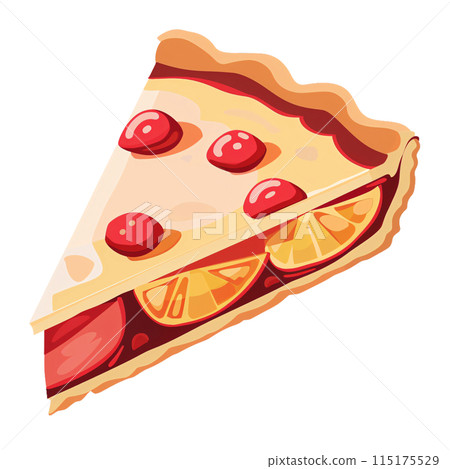 Flat Illustration of Isolated Dessert Sweet 115175529