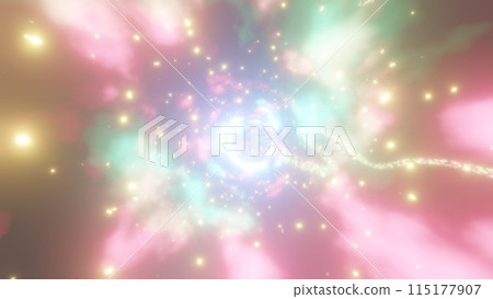 高速奔跑穿過美麗光之隧道的畫面。 高速奔跑穿過美麗光之隧道的畫面。 115177907