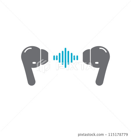 Audio icon flat design Audio icon flat design 115178779