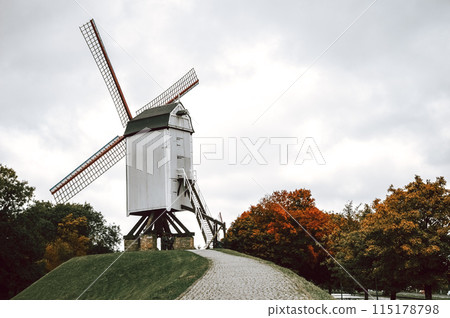 The mill in the autumn park The mill in the autumn park 115178798