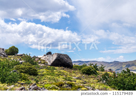 Hiking the W-Trek in Torres Del Paine 115179489