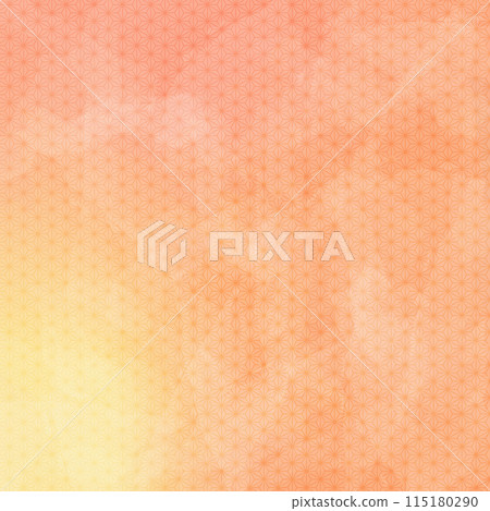 Seamless watercolor hemp leaf pattern Seamless watercolor hemp leaf pattern 115180290