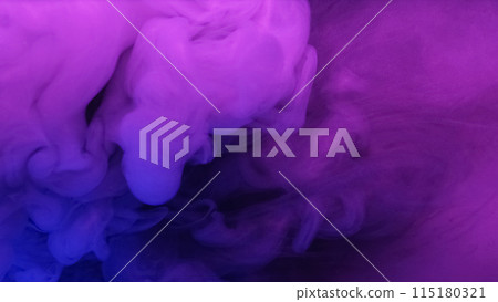 Ink splash water. Neon vapor. Blur pink blue color magic mist cloud blend wave floating fluorescent abstract art background. Ink splash water. Neon vapor. Blur pink blue color magic mist cloud blend wave floating fluorescent abstract art background. 115180321