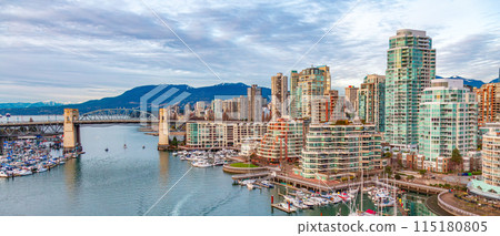 False Creek in Downtown Vancouver, BC, Canada 115180805