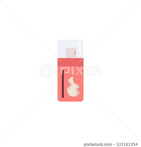 Serum pump bottle, cosmetic pink plastic pump dispenser bottle for foam cream or gel, vector skin care tube product pack Serum pump bottle, cosmetic pink plastic pump dispenser bottle for foam cream or gel, vector skin care tube product pack 115181354
