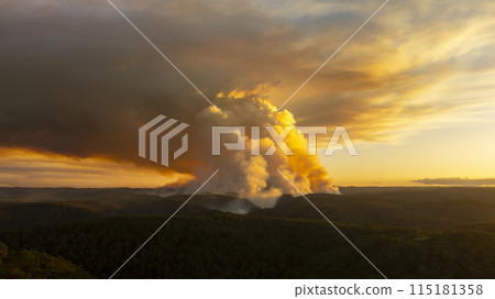 Controlled hazard reduction burning of trees and bushland in the Blue Mountains Controlled hazard reduction burning of trees and bushland in the Blue Mountains 115181358