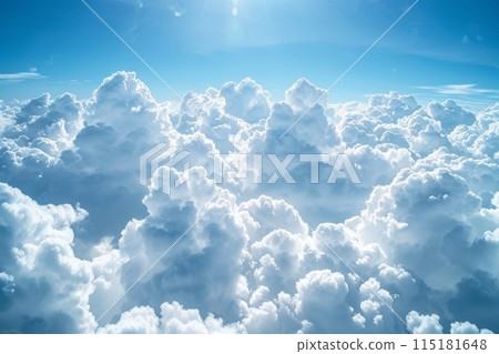 Above the Clouds with Bright Sunlight Above the Clouds with Bright Sunlight 115181648