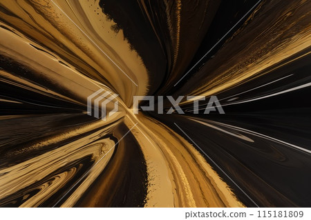 Abstract background liquid oil gold and black streaks. Abstract background liquid oil gold and black streaks. 115181809