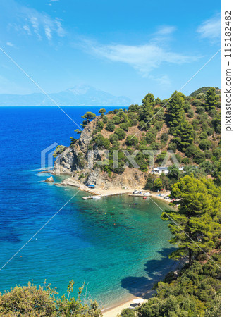 Aegean sea coast (Chalkidiki, Greece). 115182482