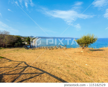 Summer sea coast (Halkidiki, Greece). Summer sea coast (Halkidiki, Greece). 115182529