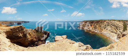 Summer Atlantic coast (Algarve, Portugal). 115182539