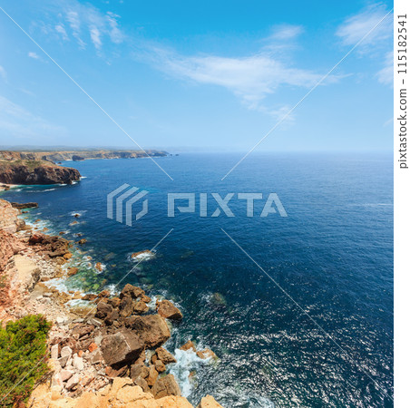 Summer Atlantic coast (Algarve, Portugal). Summer Atlantic coast (Algarve, Portugal). 115182541