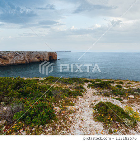 Summer Atlantic coast (Cape St. Vincent, Algarve, Portugal). 115182576