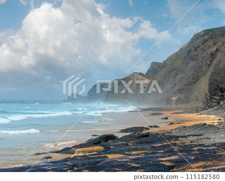 Castelejo beach (Algarve, Portugal). Castelejo beach (Algarve, Portugal). 115182580