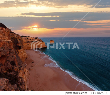 Marinha Beach near Lagoa, in Algarve, Portugal. 115182595