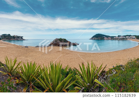 Summer La Fosca beach, Palamos, Spain. Summer La Fosca beach, Palamos, Spain. 115182639