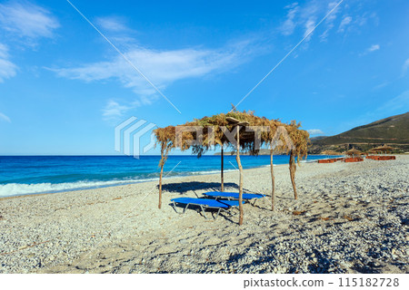 Summer morning beach (Albania). Summer morning beach (Albania). 115182728