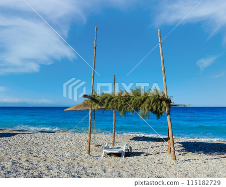 Summer morning beach (Albania). Summer morning beach (Albania). 115182729